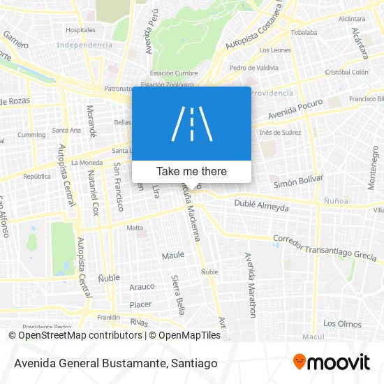 Avenida General Bustamante map