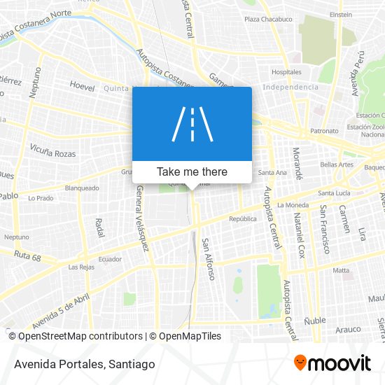 Avenida Portales map