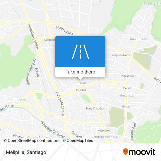 Mapa de Melipilla