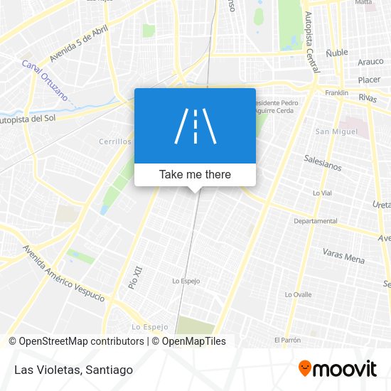 Mapa de Las Violetas