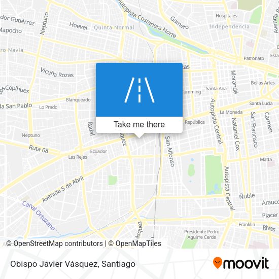 Obispo Javier Vásquez map