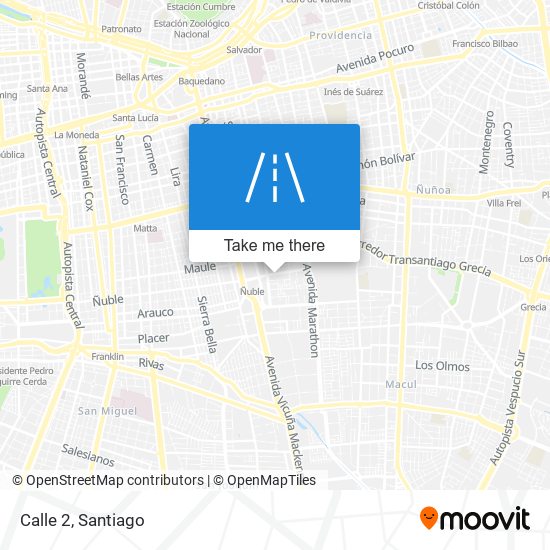 Calle 2 map