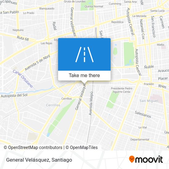General Velásquez map