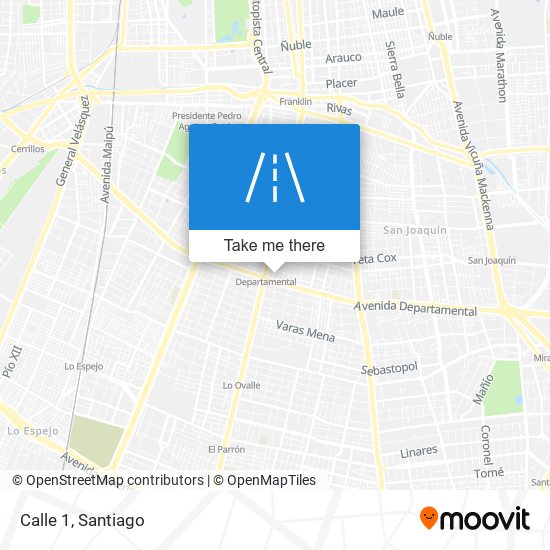 Calle 1 map