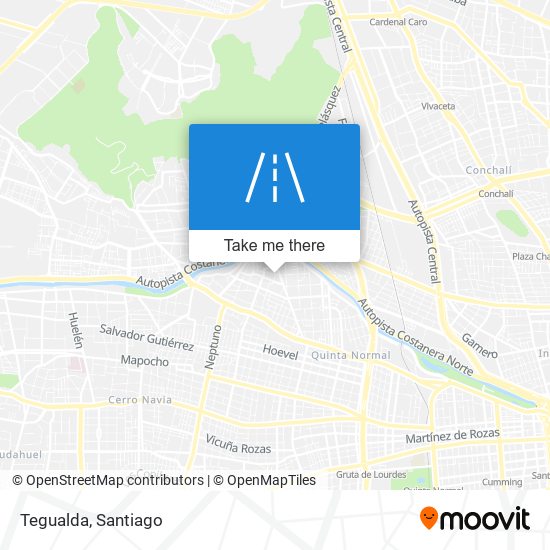 Tegualda map