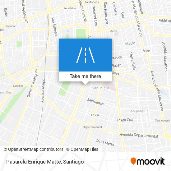 Pasarela Enrique Matte map