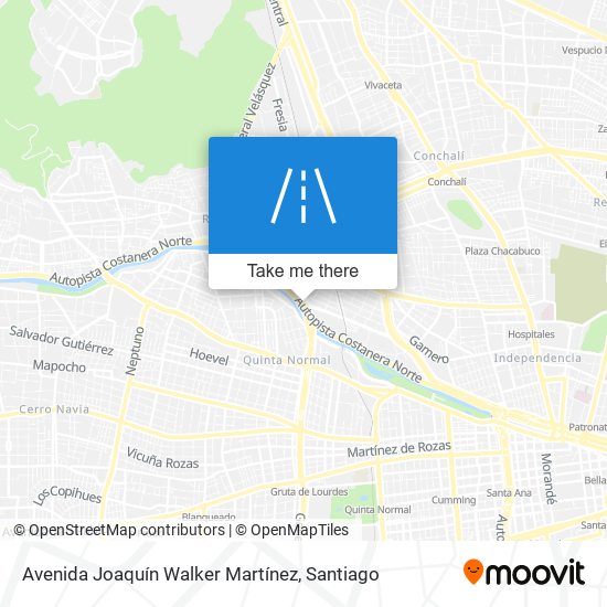 Mapa de Avenida Joaquín Walker Martínez