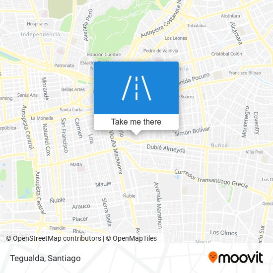 Tegualda map