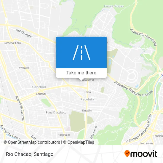 Río Chacao map