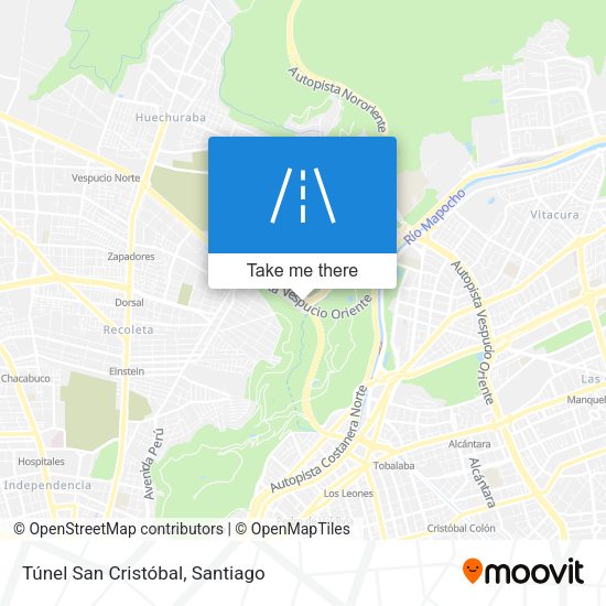 Túnel San Cristóbal map