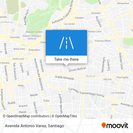 Avenida Antonio Varas map