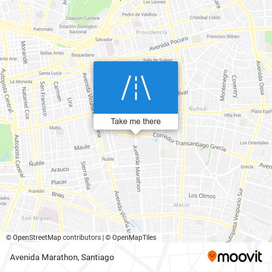 Avenida Marathon map