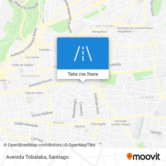 Mapa de Avenida Tobalaba