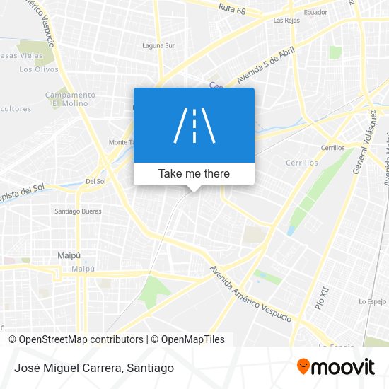 José Miguel Carrera map