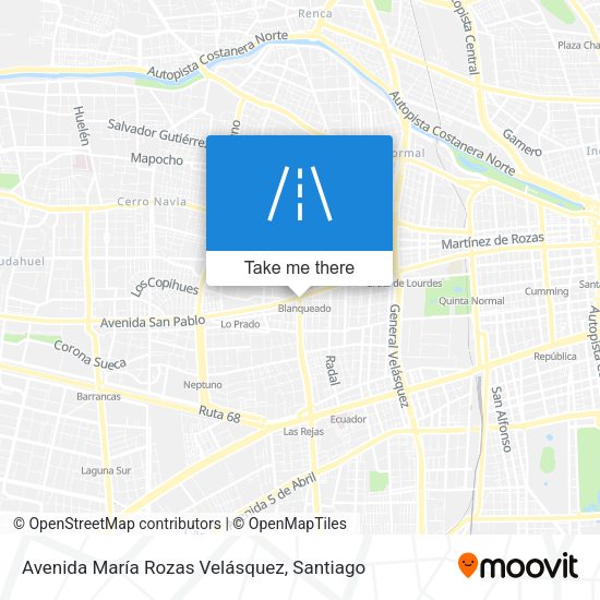 Mapa de Avenida María Rozas Velásquez