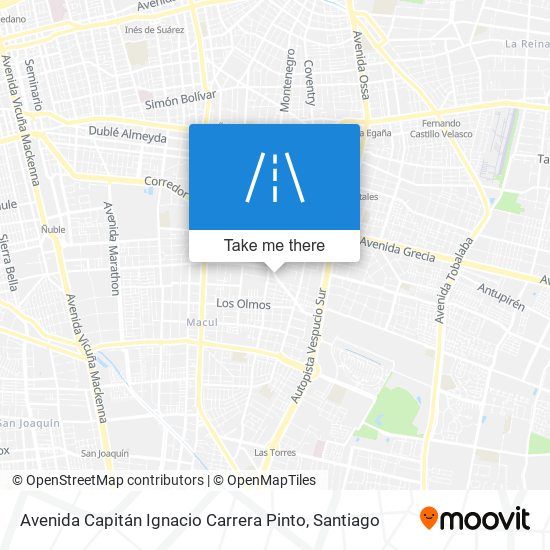 Avenida Capitán Ignacio Carrera Pinto map