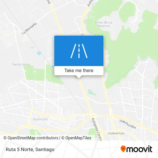 Ruta 5 Norte map