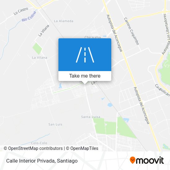 Mapa de Calle Interior Privada