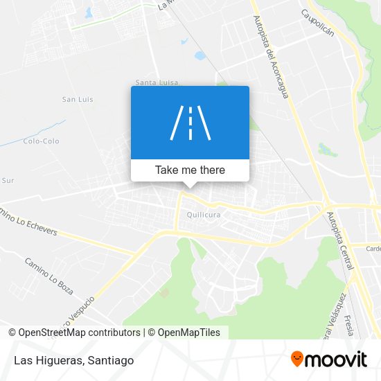Mapa de Las Higueras