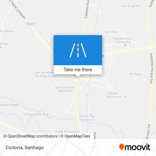 Mapa de Ciclovía