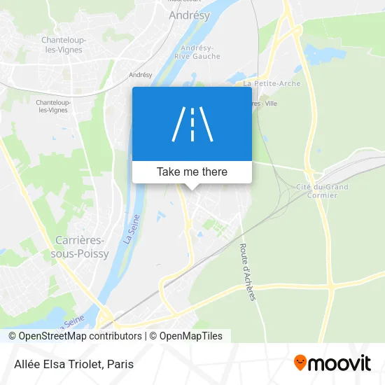 Allée Elsa Triolet map