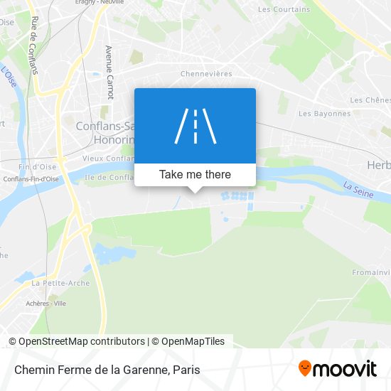 Chemin Ferme De La Garenne map