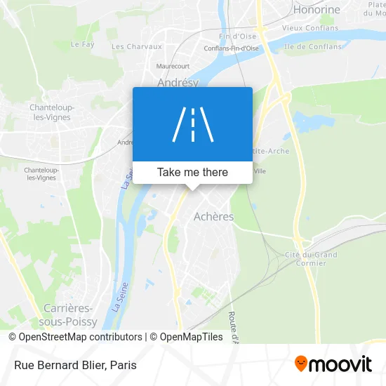 Rue Bernard Blier map
