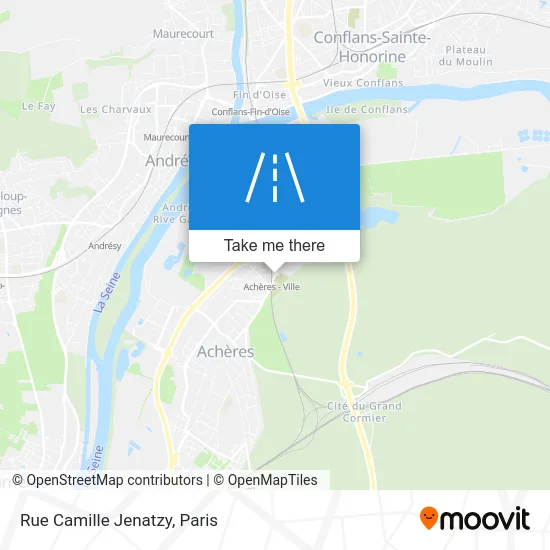 Rue Camille Jenatzy map
