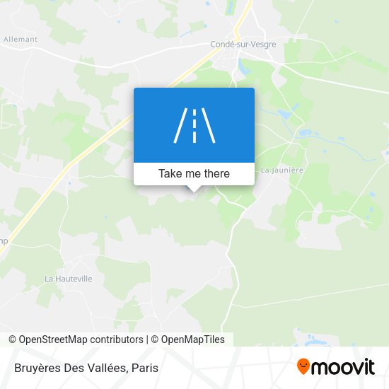 Bruyères Des Vallées map