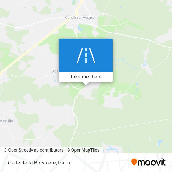 Route de la Boissière map