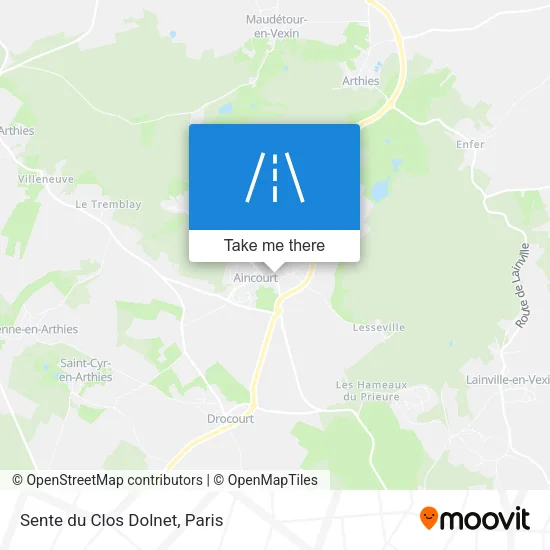 Sente du Clos Dolnet map
