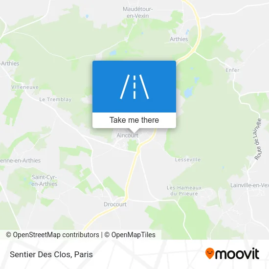 Sentier Des Clos map