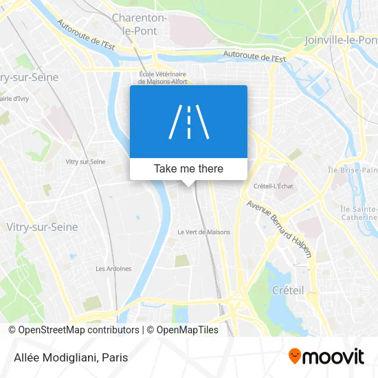 Allée Modigliani map