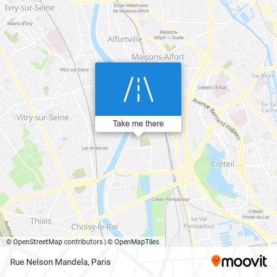 Mapa Rue Nelson Mandela