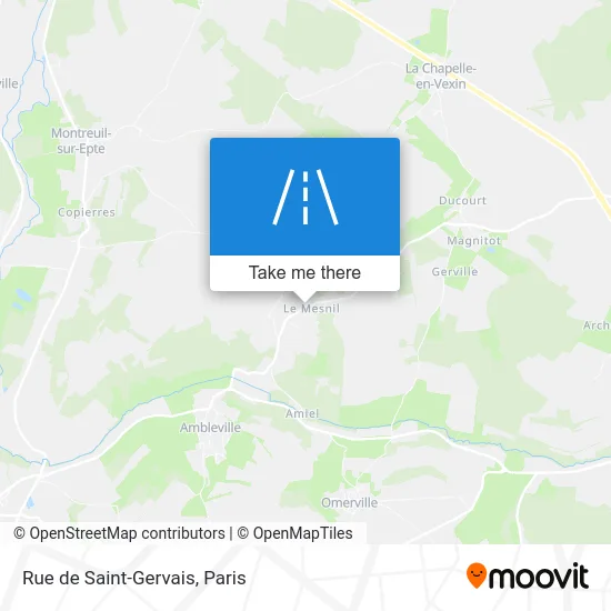 Rue de Saint-Gervais map