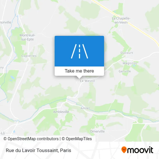 Rue du Lavoir Toussaint map