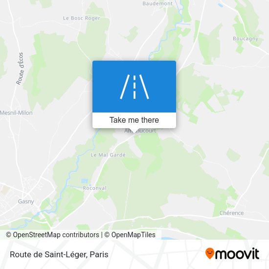 Route de Saint-Léger map