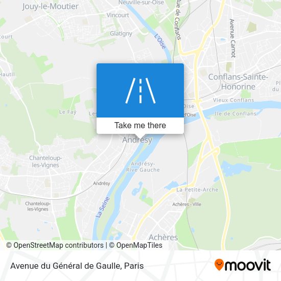 Avenue du Général de Gaulle map