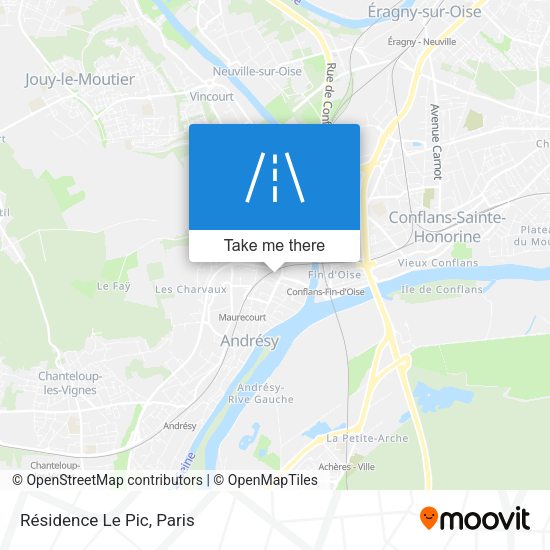 Résidence Le Pic map