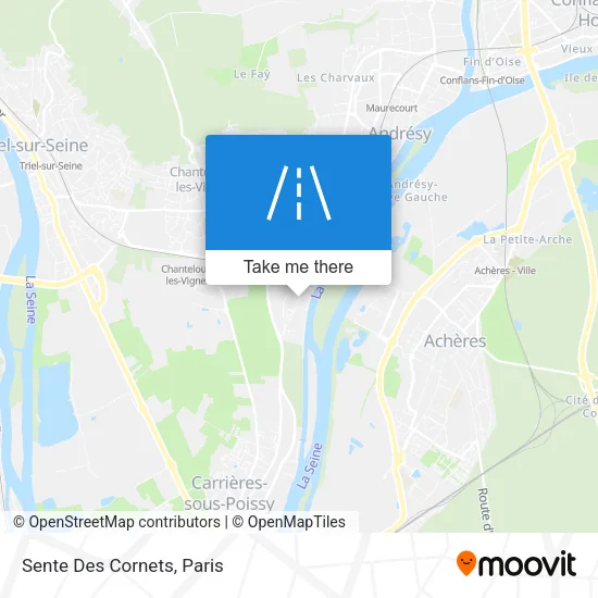 Sente Des Cornets map