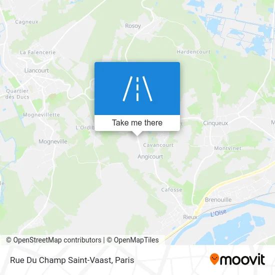 Rue Du Champ Saint-Vaast map