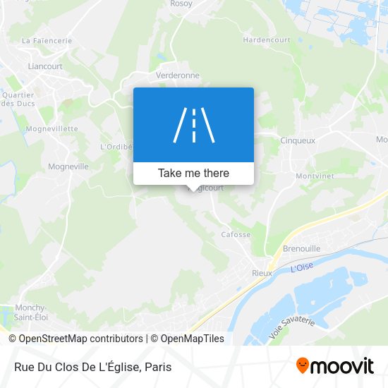 Rue Du Clos De L'Église map