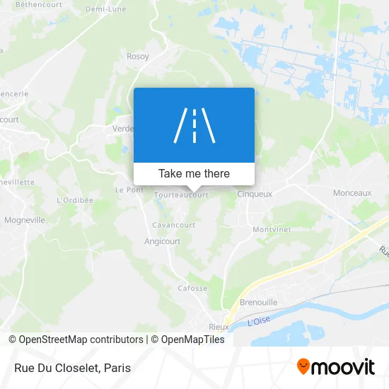 Mapa Rue Du Closelet