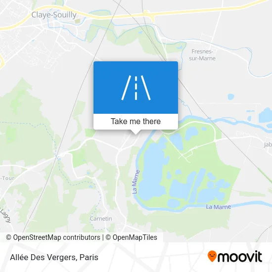Mapa Allée Des Vergers