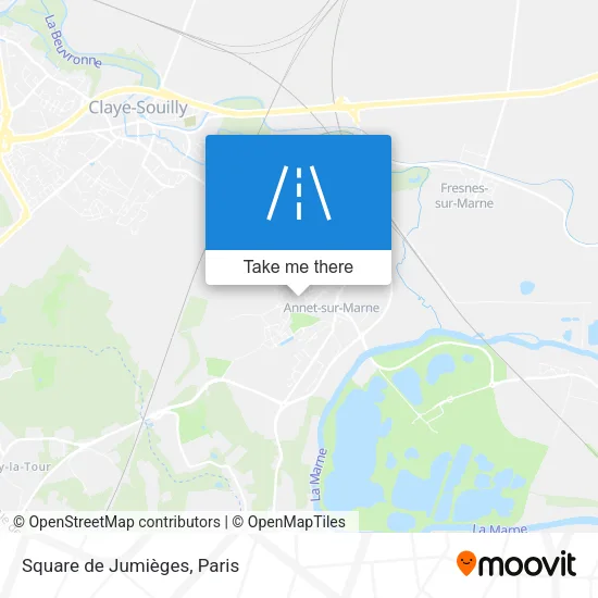 Square de Jumièges map