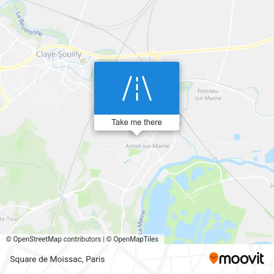 Square de Moissac map