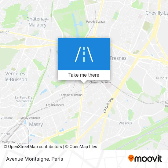 Avenue Montaigne map