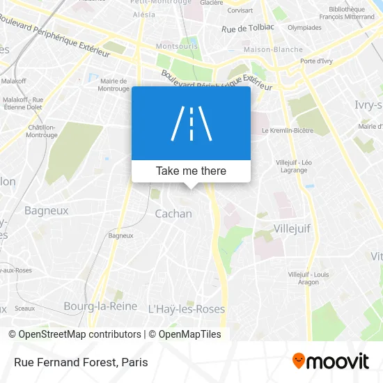 Rue Fernand Forest map