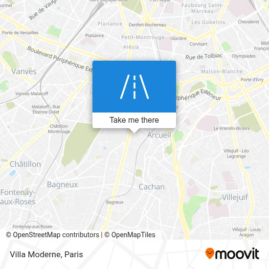 Villa Moderne map