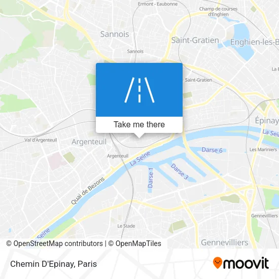 Chemin D'Epinay map
